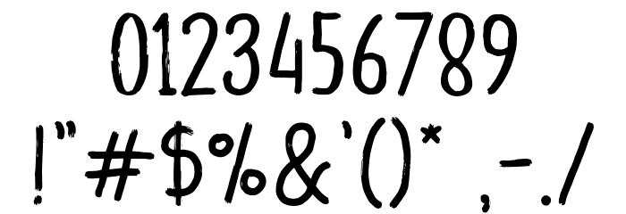 RiotousDemo Font OTHER CHARS