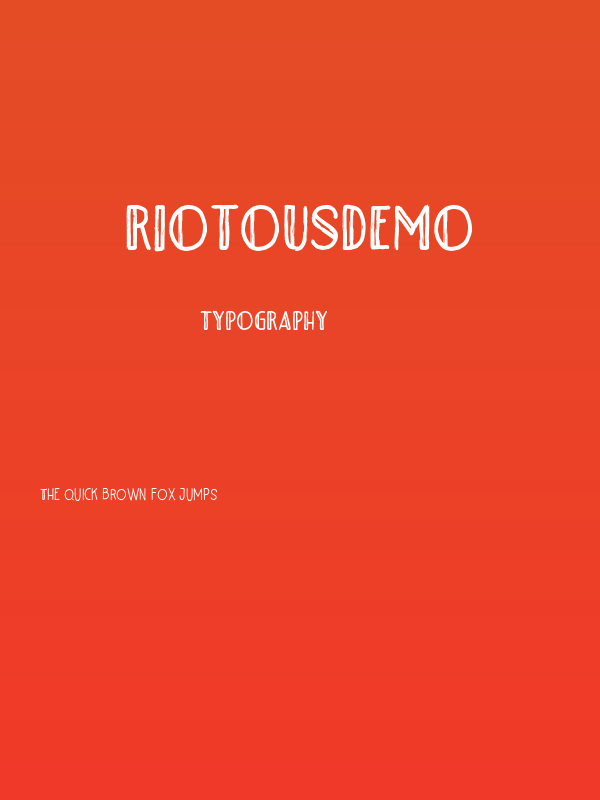 RiotousDemo Poster