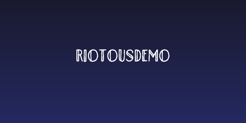 RiotousDemo Social Header