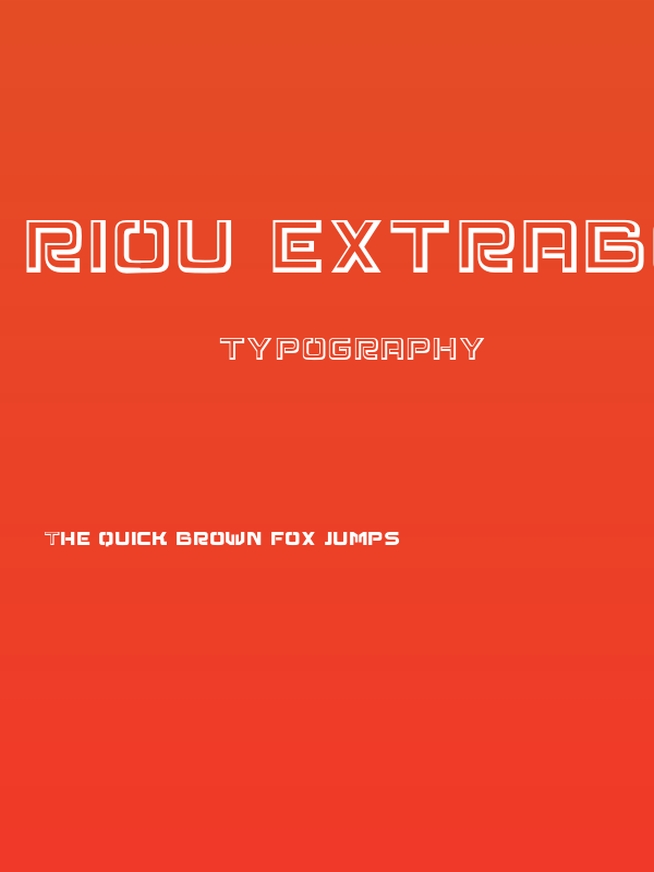 Riou ExtraBold Poster