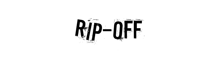 Rip-off  font caratteri gratis