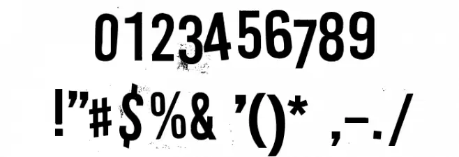 Rip-off Font OTHER CHARS