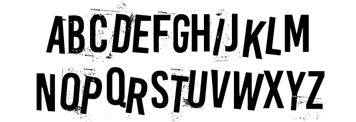 Rip-off Font LOWERCASE