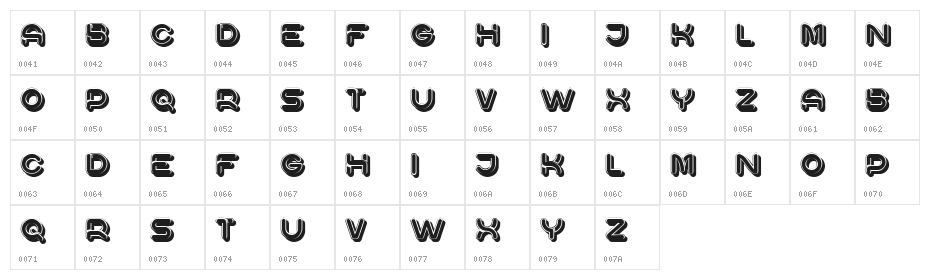Riparo Regular Character Map