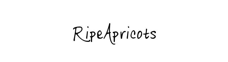 RipeApricots  Free Fonts Download