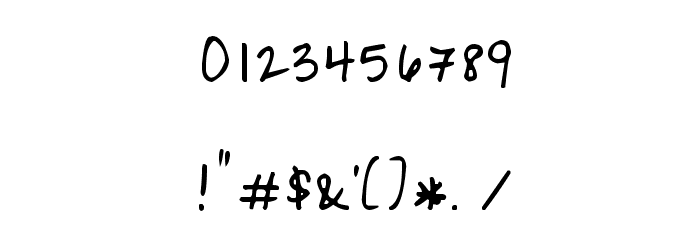 RipeApricots Font OTHER CHARS