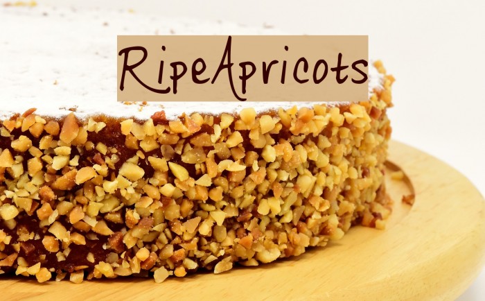 RipeApricots Font examples