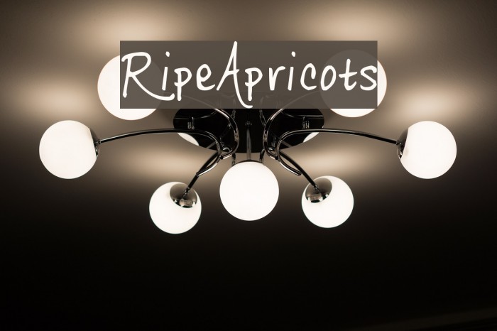 RipeApricots Font examples
