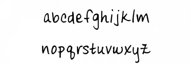 RipeApricots フォント 小文字