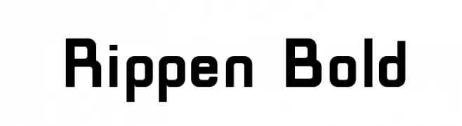 Rippen Bold  フリーフォントのダウンロード