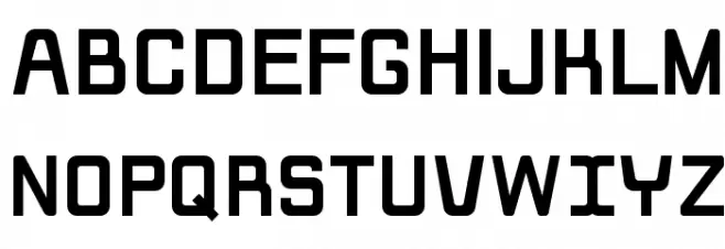 Rippen Bold Schriftart Groß
