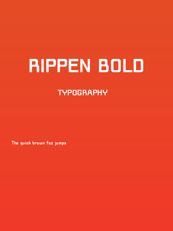 Rippen Bold Poster