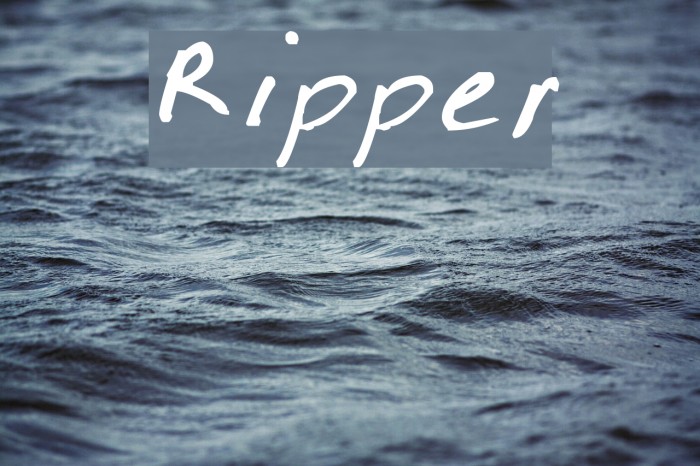 Ripper Font examples
