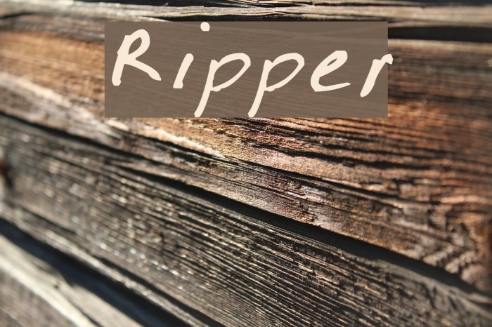 Ripper Font examples