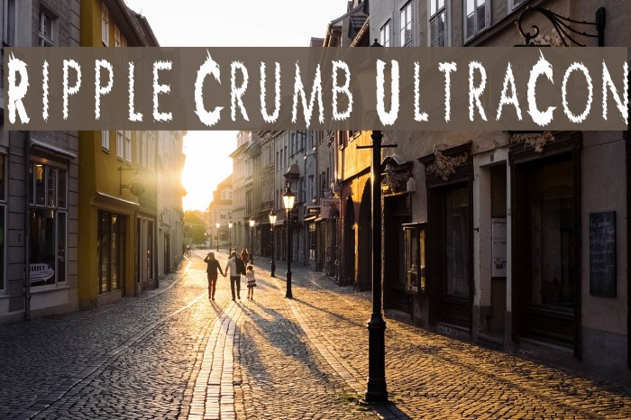 Ripple Crumb UltraCon Font examples