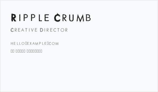 Ripple Crumb Business Card