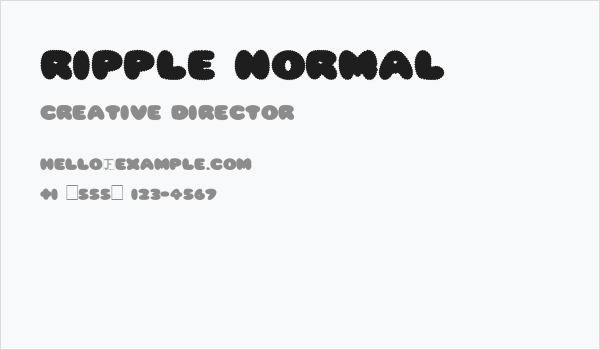 Ripple Normal Business Card