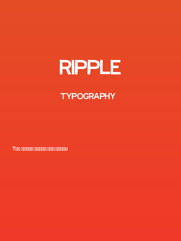 Ripple Poster