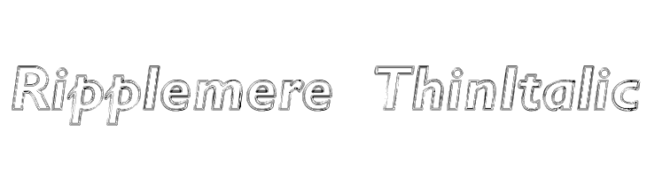 Ripplemere ThinItalic Font