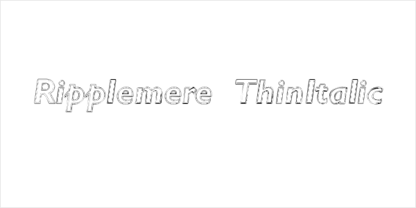 Ripplemere  ThinItalic Logo