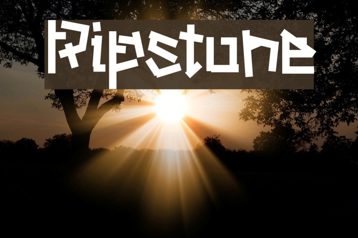 Ripstone Font examples
