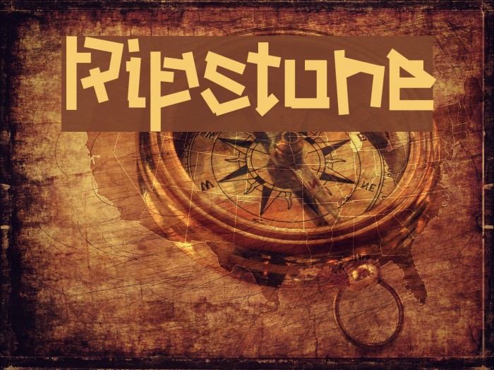 Ripstone Font examples