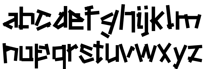 Ripstone Font LOWERCASE