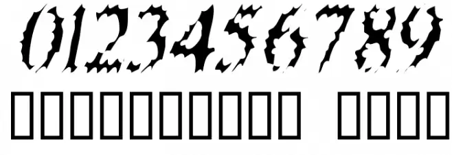 Riquoth Font Alte caractere