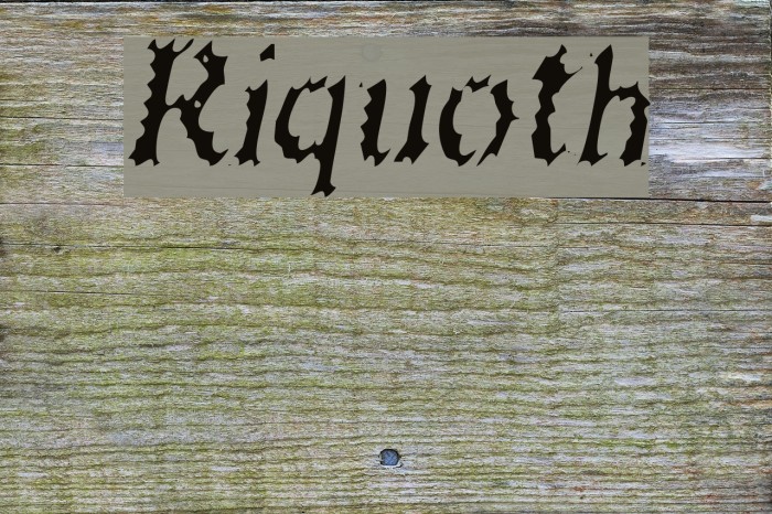 Riquoth Font examples
