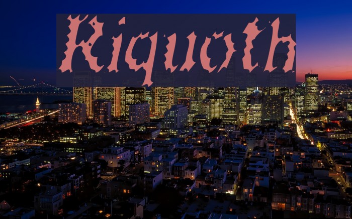 Riquoth Font examples