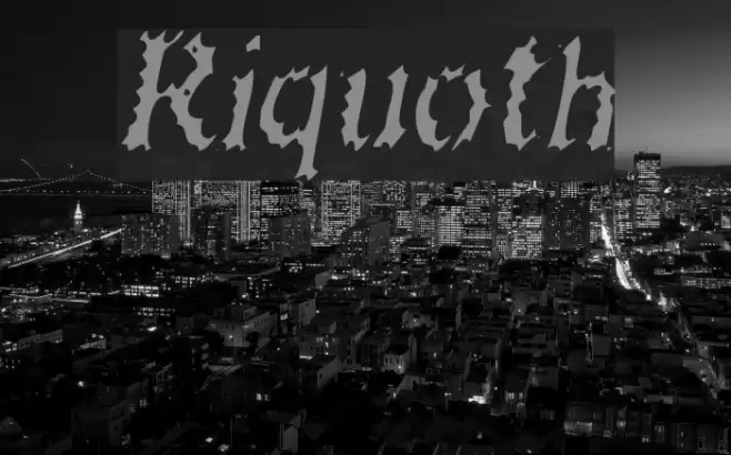 Riquoth Font examples