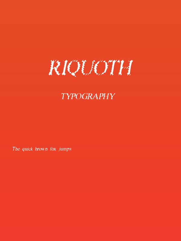 Riquoth Poster