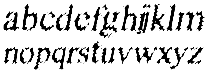 Riquoth Font LOWERCASE