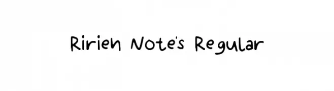 Ririen Note's Regular Font