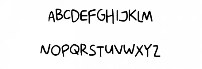 Ririen Note's Regular Font UPPERCASE