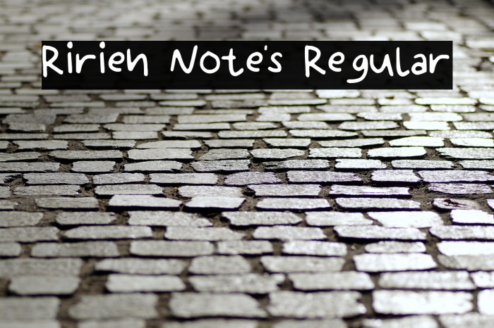 Ririen Note's Regular Example 1