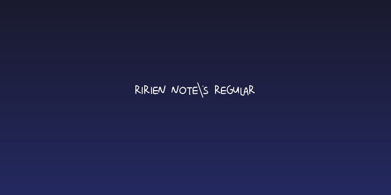 Ririen Note's Regular Social Header