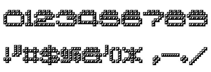 Riritsu Regular Font Alte caractere