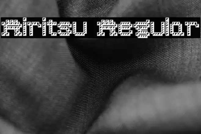 Riritsu Regular Шрифта examples