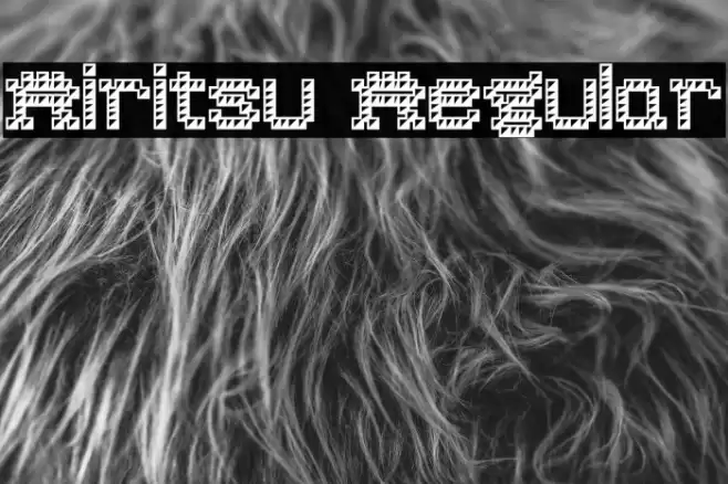 Riritsu Regular Шрифта examples