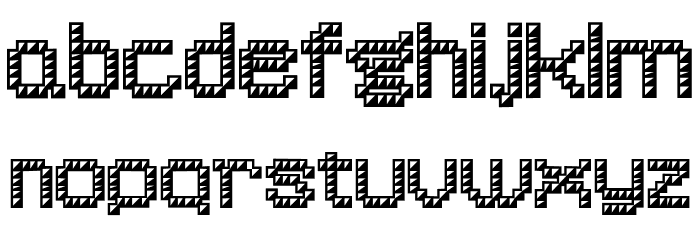 Riritsu Regular Font Litere mici