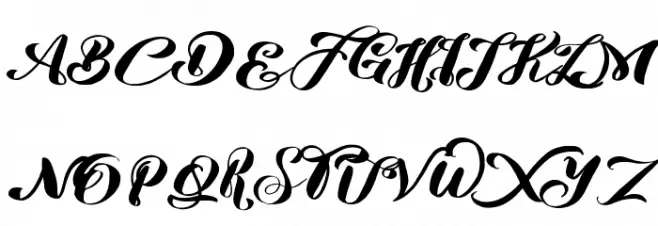 Risalove Schriftart Groß