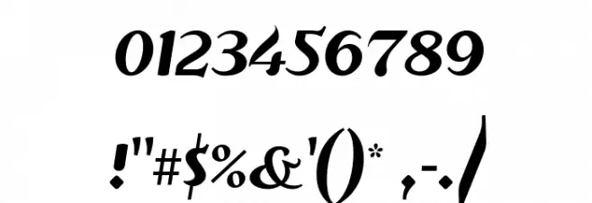 Risaltyp Font OTHER CHARS