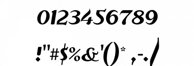 Risaltyp Font OTHER CHARS