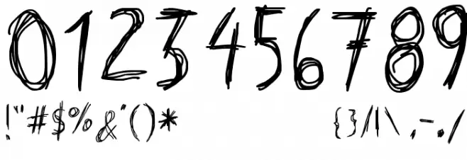 Riscada Doodle Font OTHER CHARS