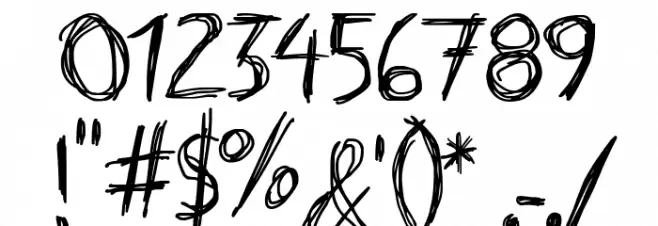 Riscada Doodle Font OTHER CHARS
