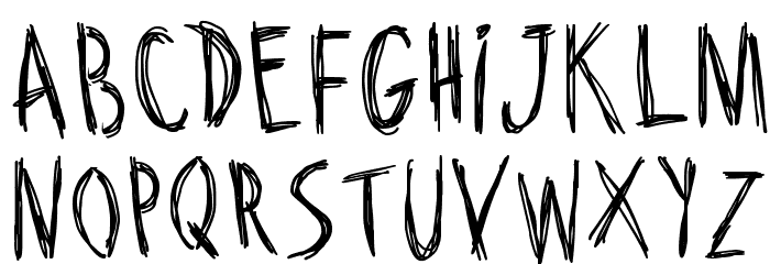 Riscada Doodle Font LOWERCASE