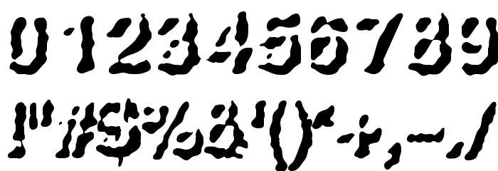 Rise From The Grave Font OTHER CHARS