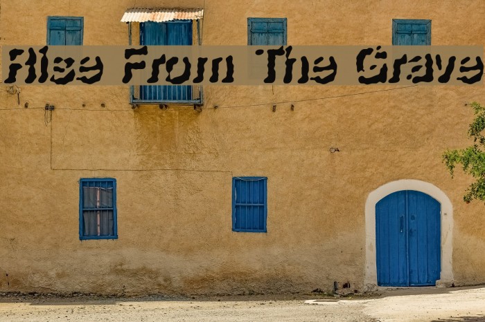 Rise From The Grave Font examples