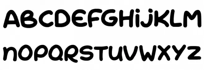 Rise & Shine Schriftart Kleinbuchstaben